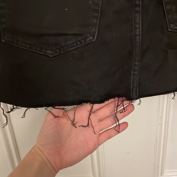 Garage black denim skirt - Picture 9 of 12